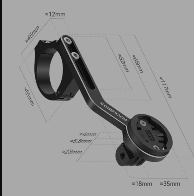 Suport aluminiu bikecomputer Garmin Bryton Cateye Igpsport bicicleta