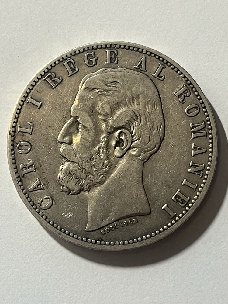 Moneda argint Carol I