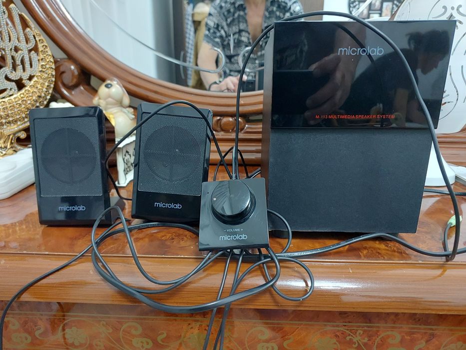Колонки стереосистема microlab в идеальном состоянии