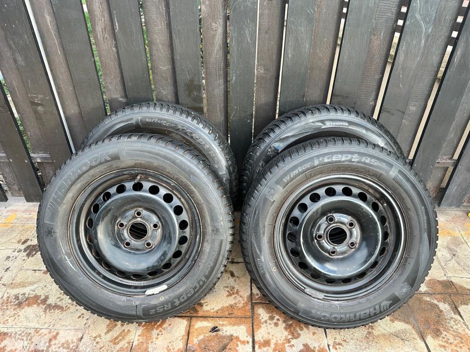 Vand set jante tabla cu anvelope iarna 195/65/15 5x112