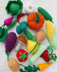Наборы овощи/фрукты из фетра