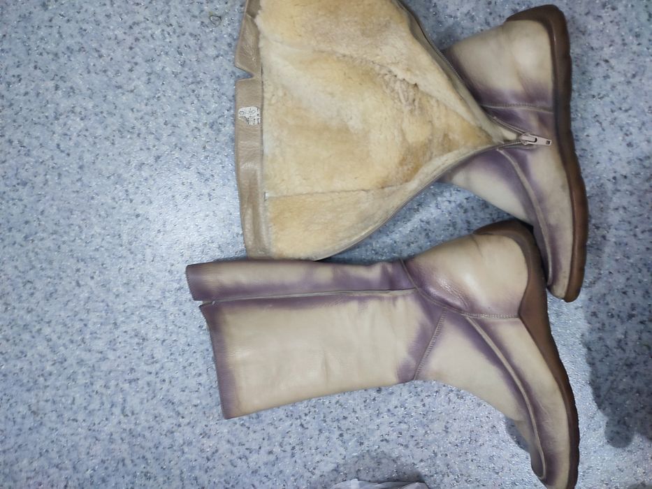 Сапоги теплые натуральные срочно отдам за 5