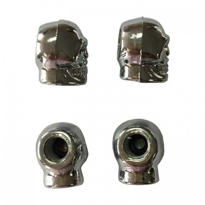 Капачета за вентил, капачка КОРОНА ЧЕРЕП 4бр комплект 5цвята ТОП ЦЕНА