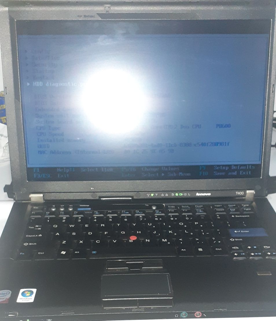Laptop lenovo t400