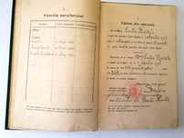 Carte de munca de la Casa Regala a Romaniei (1895-1915)