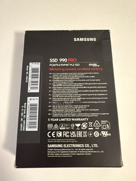 Ssd Samsung 990 Pro de 4TB, Sigilat
