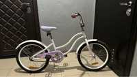 Велосипед белый-фиолетовы