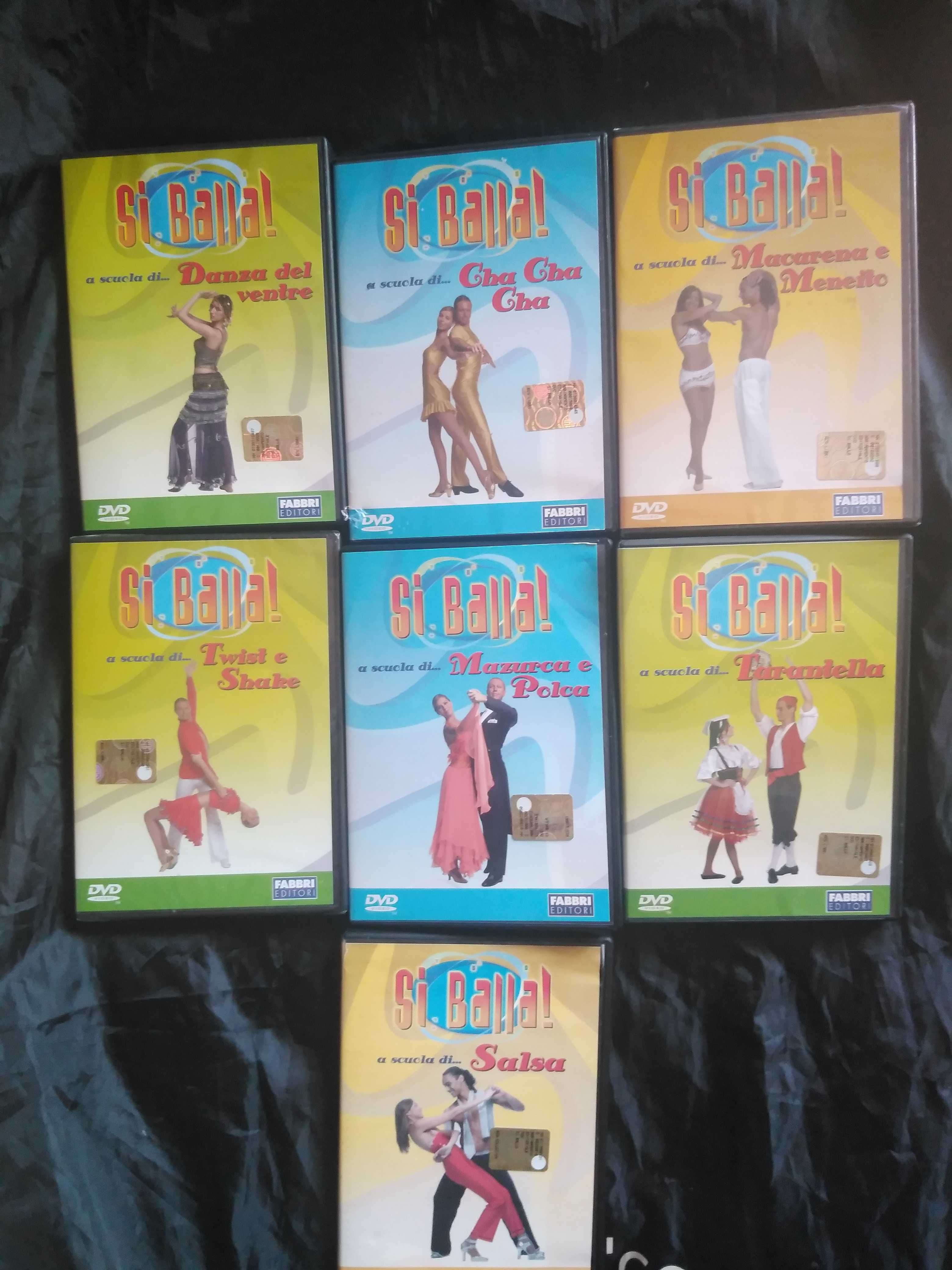 Cursuri/ lectii dans pe 7 DVD-uri-salsa, cha-cha, meneito twist etc