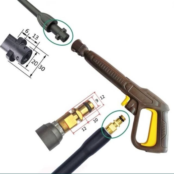 Furtun presiune Karcher k2 , k3 ,k4, k5, k6, k7 ambele capete click