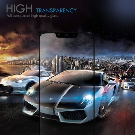 Folie de sticla FULL GLUE pentru Huawei MATE 20 Lite, GloMax 5D Negru