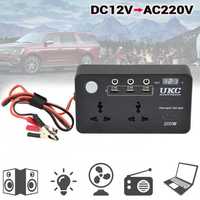 Invertor auto AC/DC 12V-220V 200W LCD/USB