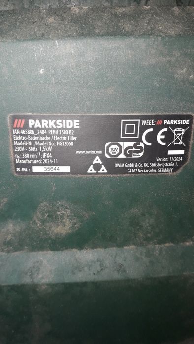 Motosapa electrica parkside