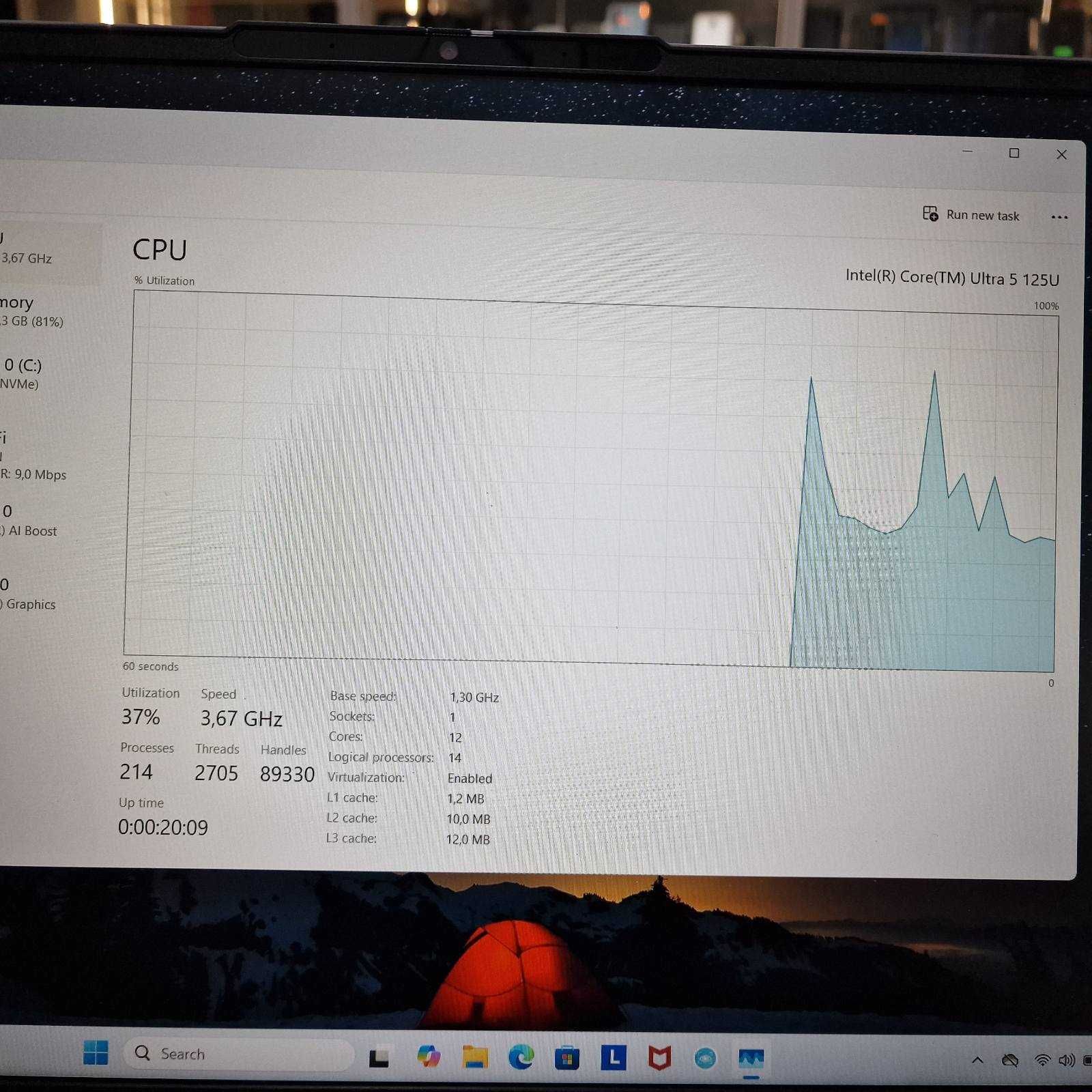 Лаптоп Lenovo ThinkBook 16 G7 IML / Intel Ultra 5 / 8 RAM / 256 SSD