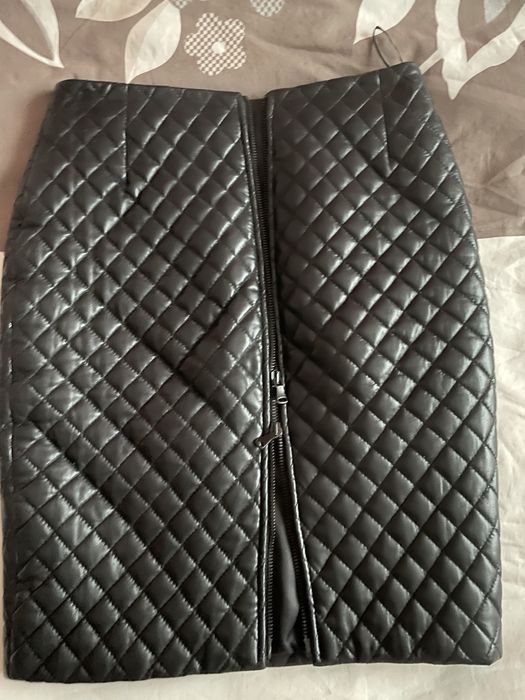 Fusta piele naturala Massimo Dutti