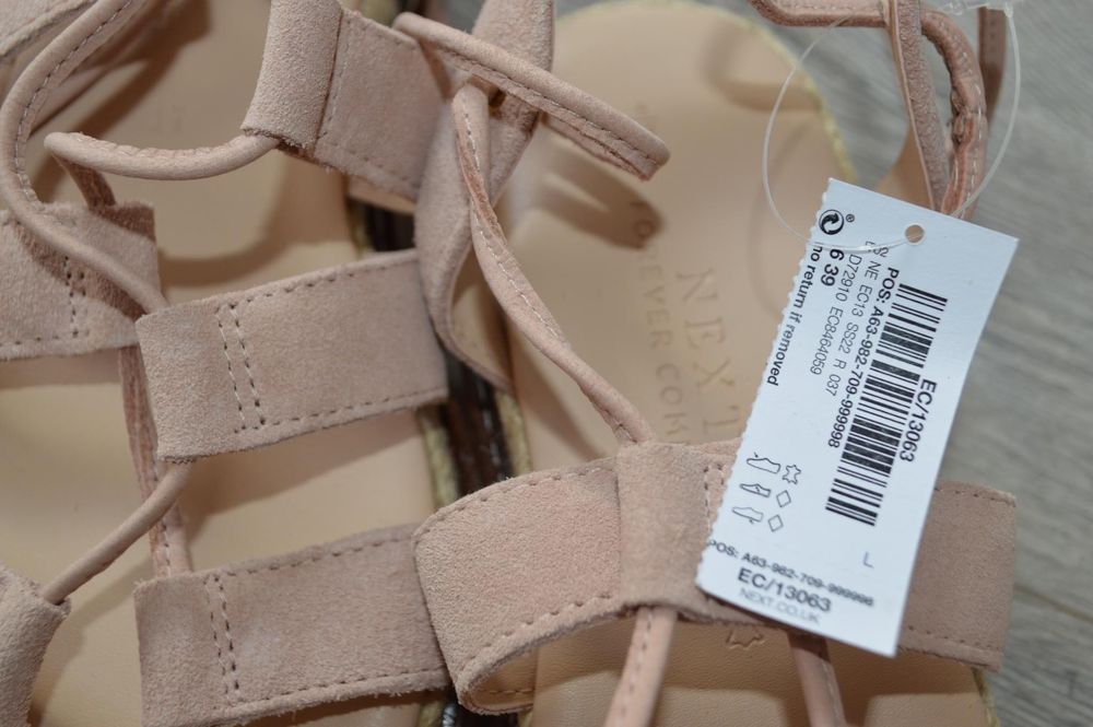 Sandale joase Next din piele, noi