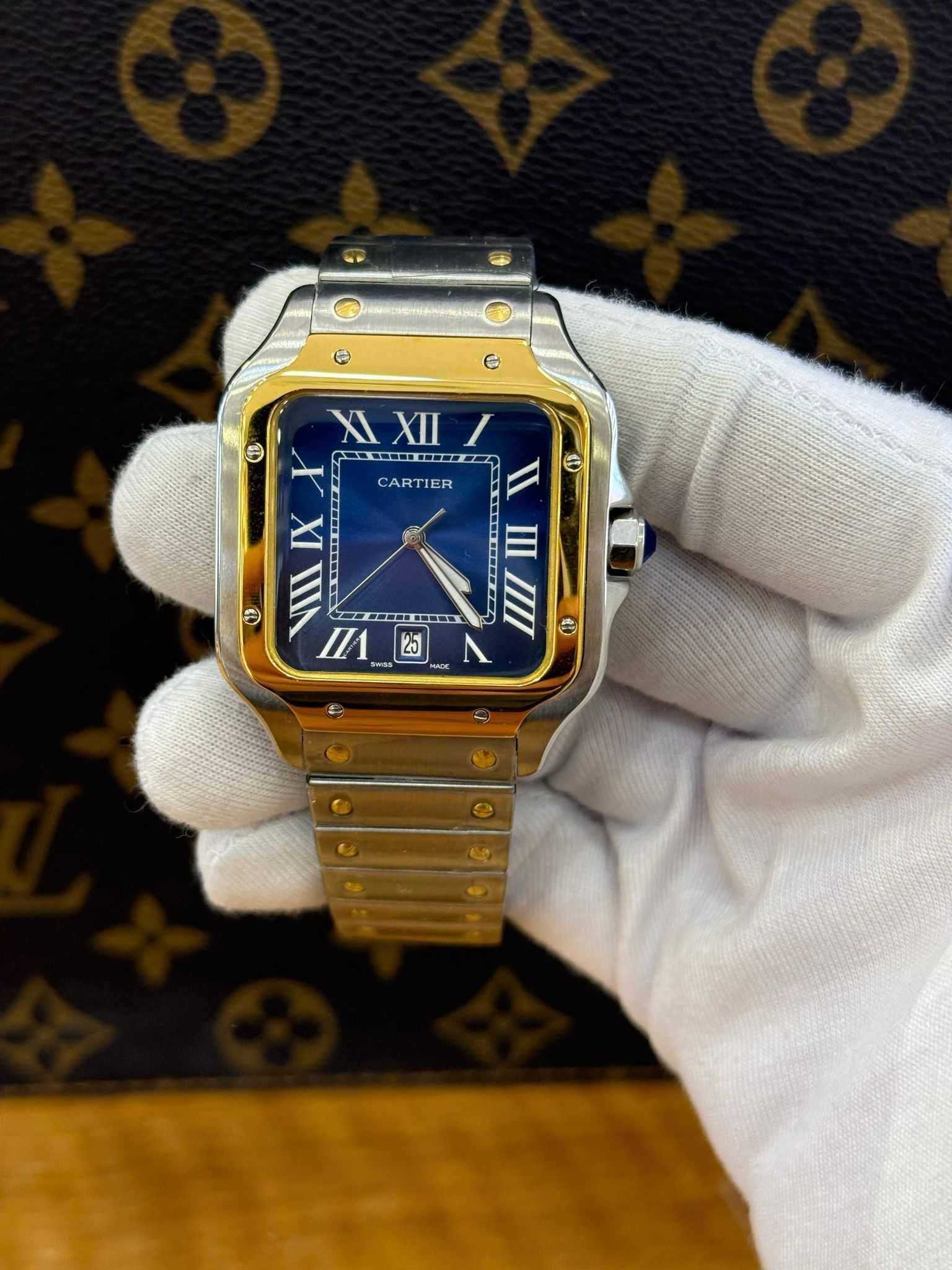 Santos de Cartier Yellow Gold&Silver 40MM