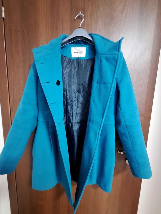 PALTON de iarna, verde