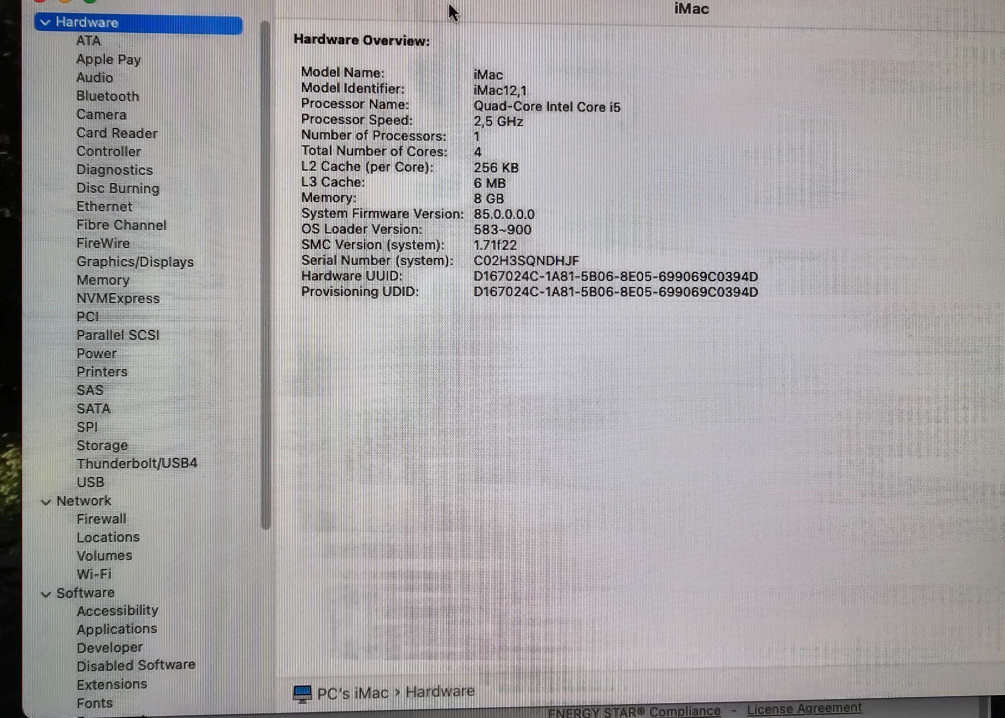 Apple iMac A1311 | 21.5 inch | intel i5 | 8GB RAM | 512GB SSD|AMD 6750