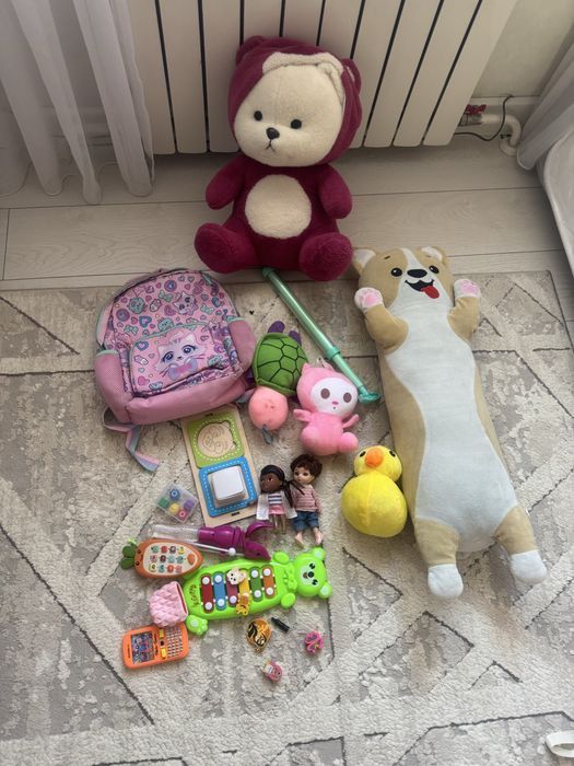 Игрушки кот батон и мишка мягкая