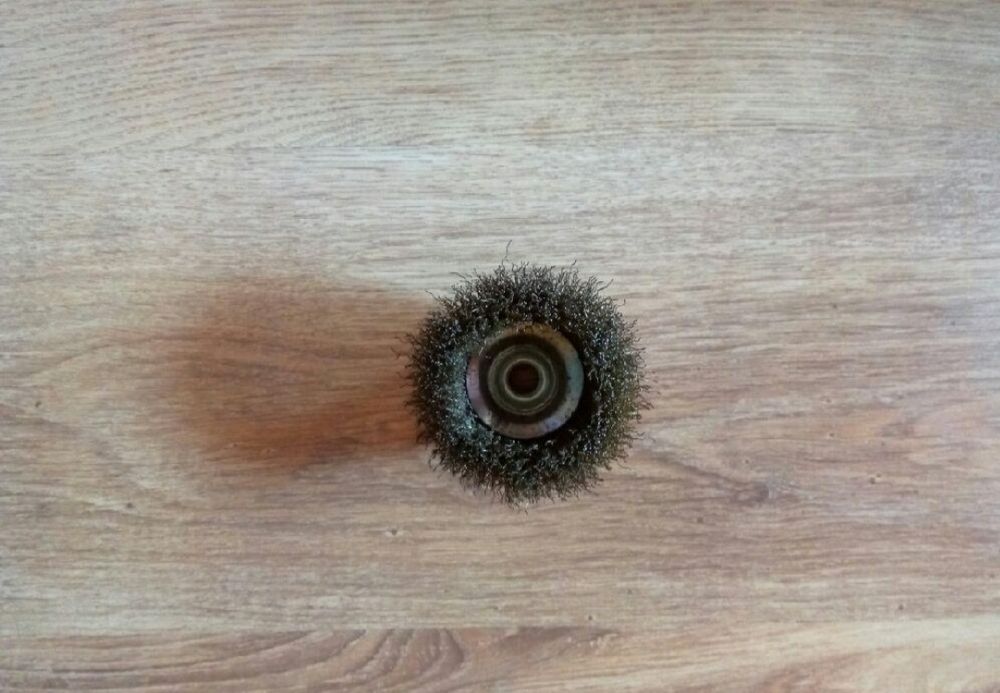 Perie cupa, pentru otel/metale feroase/neferoase, diametru 80 mm,Nou