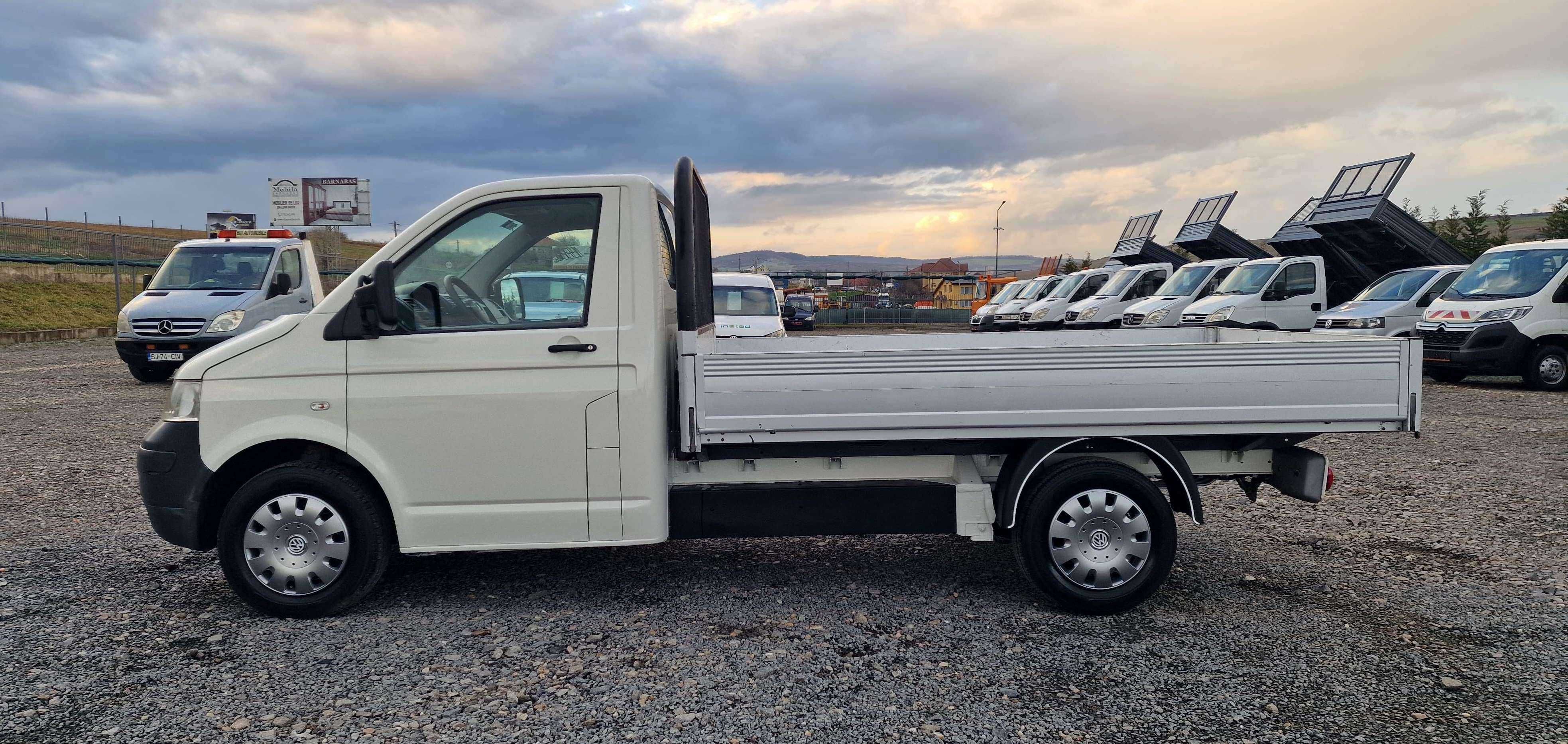 Volkswagen T5 Pickup, 1.9 TDI, 122.780 km, lada 3m,  A/C,  07/2009