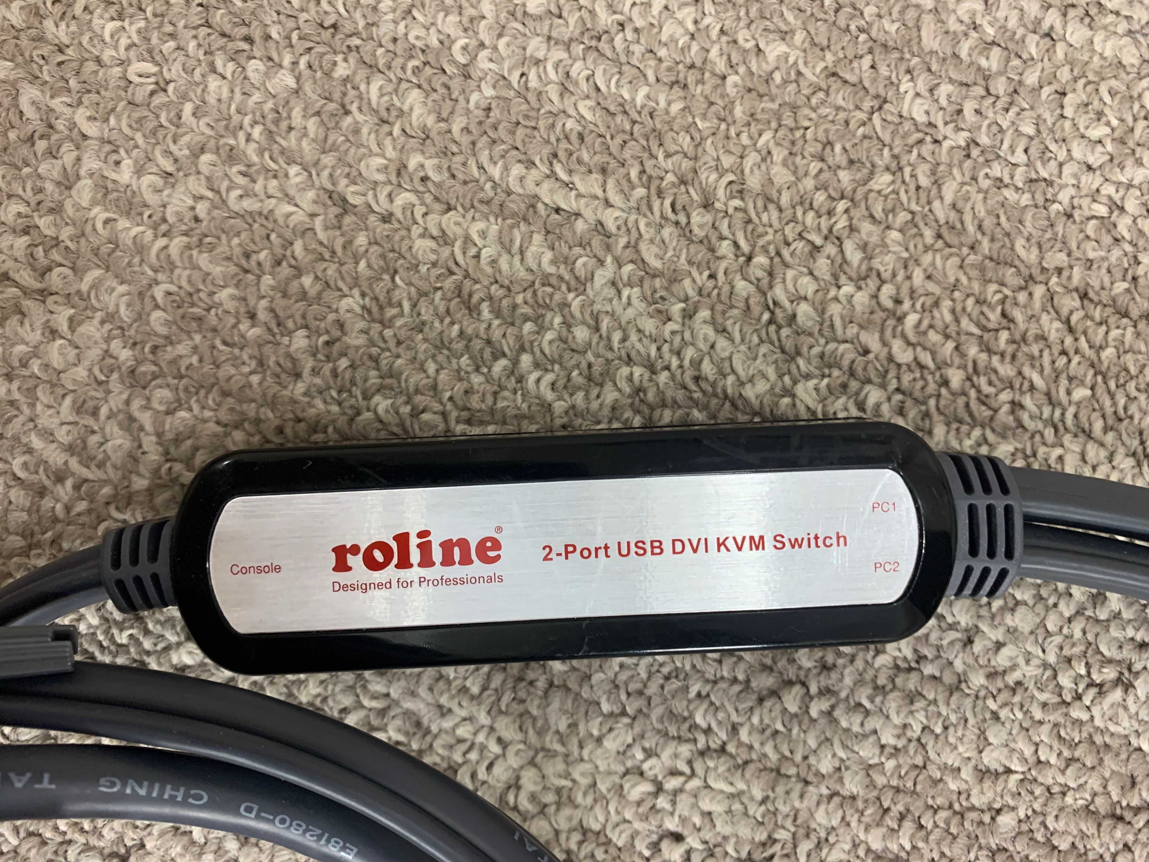 roline - switch kvm | DVI , usb tastatura, usb mouse, boxe, microfon