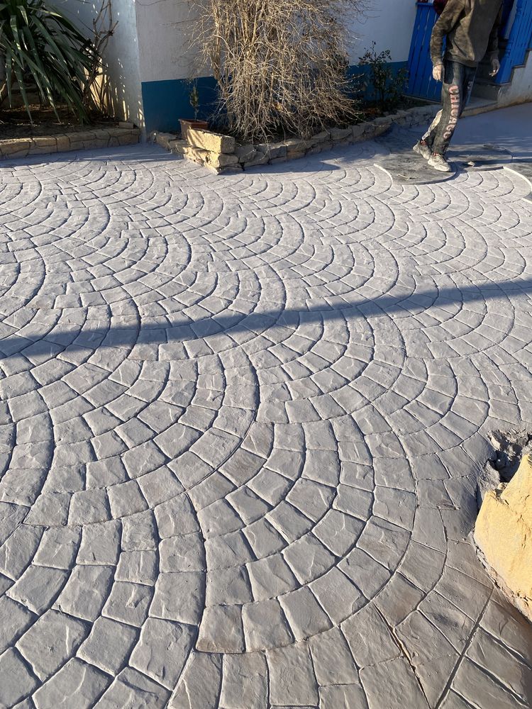 Beton amprentat rășină beton amprentat