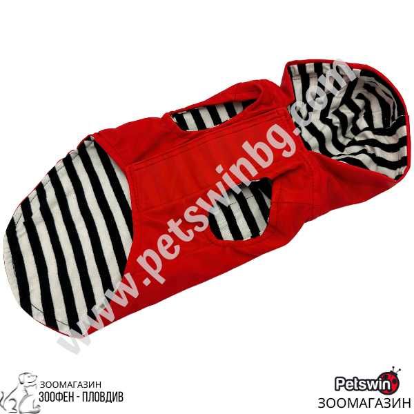 Водоустойчиво Яке за Куче - с Качулка- Червен- 6 размера- Pet-Interest