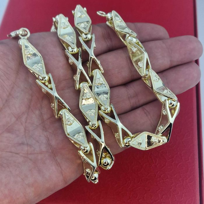 Ланец „Versace Diamond X Chain“ – 18К позлата