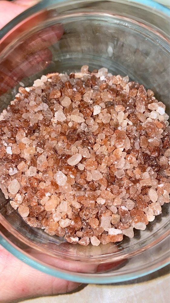 настоящая розовая гималайская соль крупный,мелкий помол 05кг