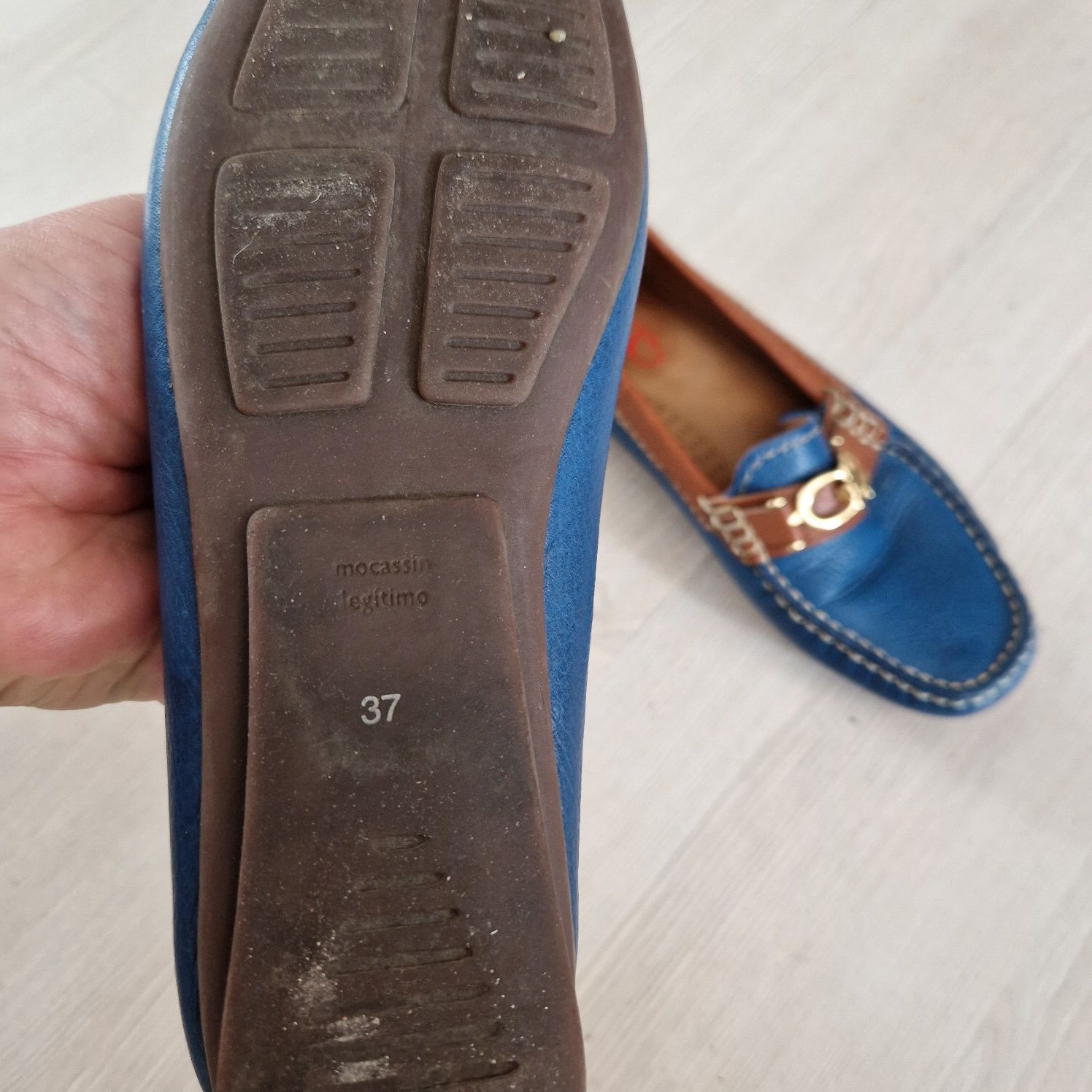 Mocasini, pantofi mas. 37, piele