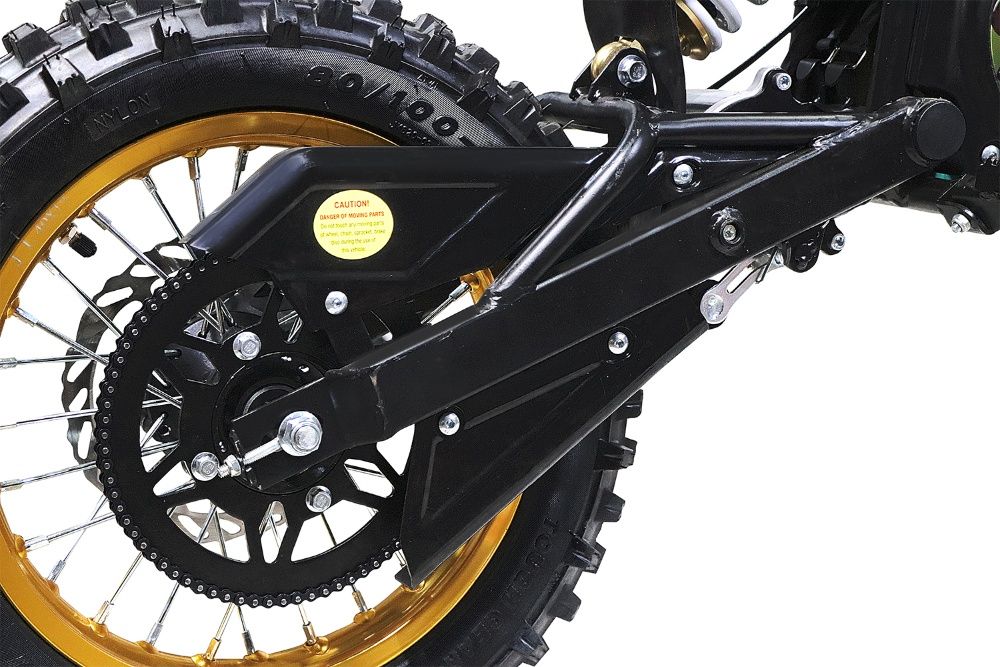 Motocicleta electrica Eco Tiger 1300W 14/12 48V 14Ah Lithiu #Albastru