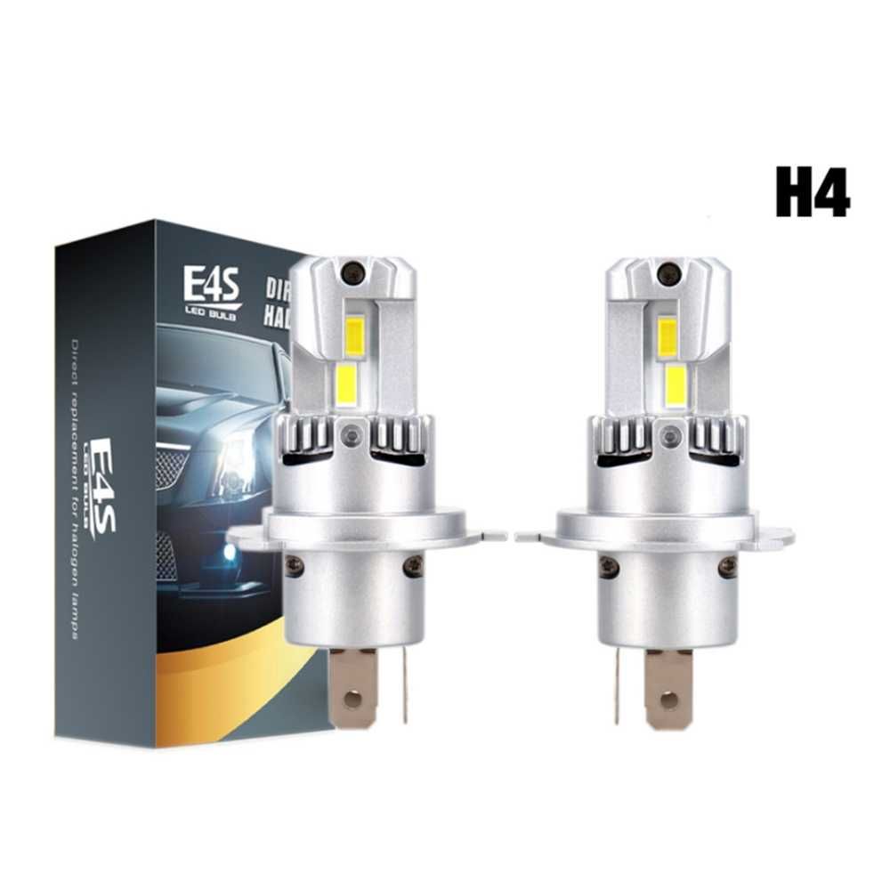 LED диодни крушки E4P H4 Х4 12V 50W, 15000 lm, комплект