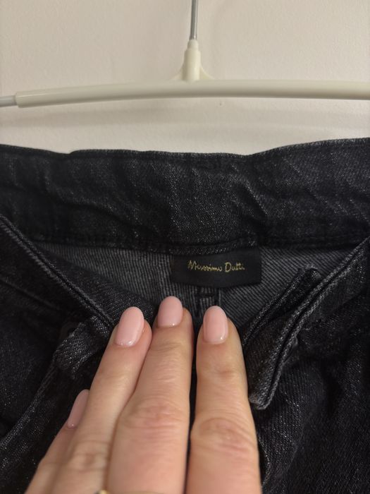 Blugi wide leg - Massimo Dutti - noi, cu eticheta, negri