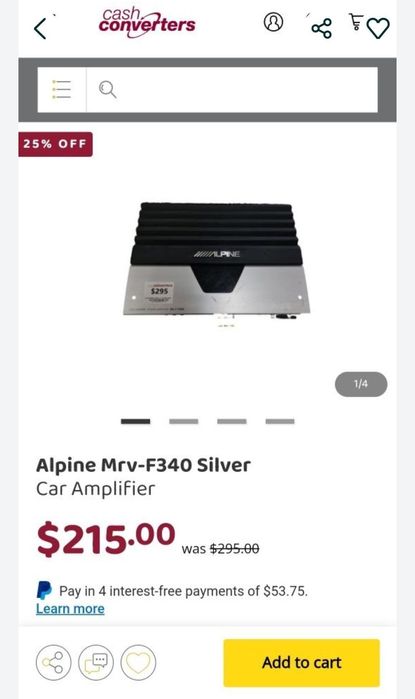 Vând amplificator Alpine F340 descrierea o vedeți în poze