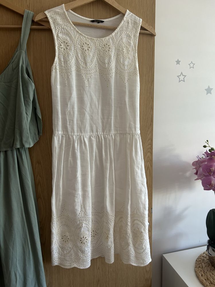 Ленена рокля Massimo Dutti и Zara - S, XS размер