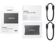 SSD Extern Samsung T7 portabil, 2 TB, USB 3.2, Titan Grey