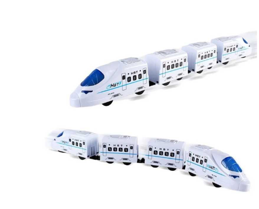 Trenulet electric cu sunete si lumini 54x6.5x9 cm