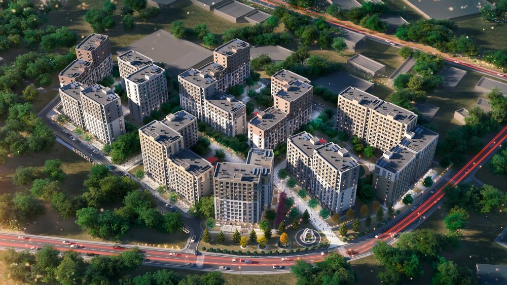 2х комнатная квартира в новом ЖК с кадастром! Скидка 21%(PA)