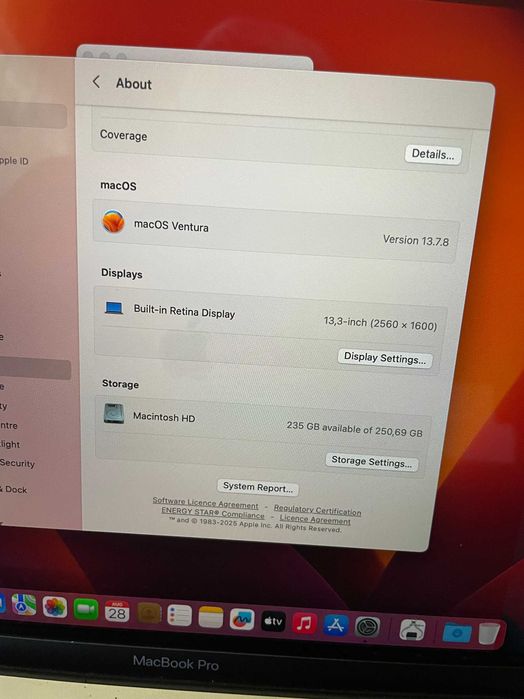 13" MacBook Pro A1706 Touch/Mid-2017/-8GB/256GB — миниатюра 10