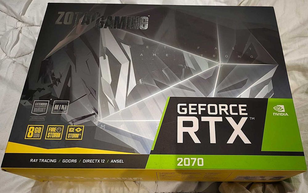 Placa Video RTX 2070 Zotac 8gb 256Bit GDDR6 Full Box Nvidia
