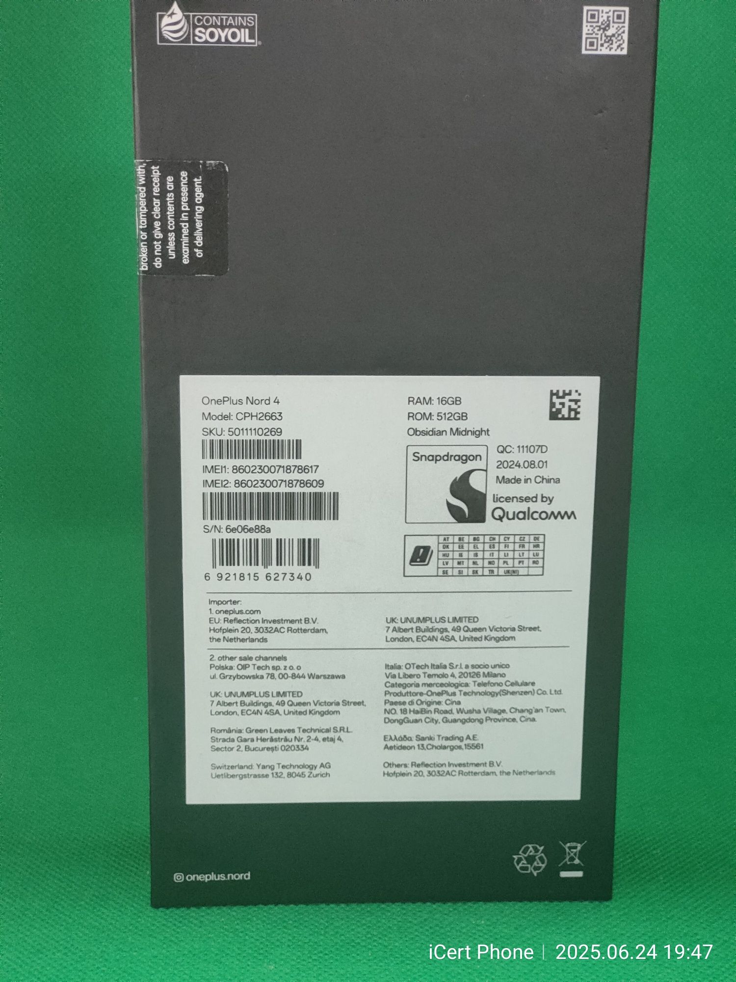 OnePlus Nord 4 512GB ,16 ram * Garantie