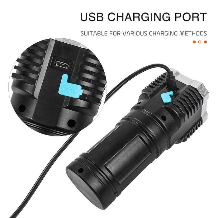 Lanterna Led 4 In 1, Reincarcabila, Leduri COB