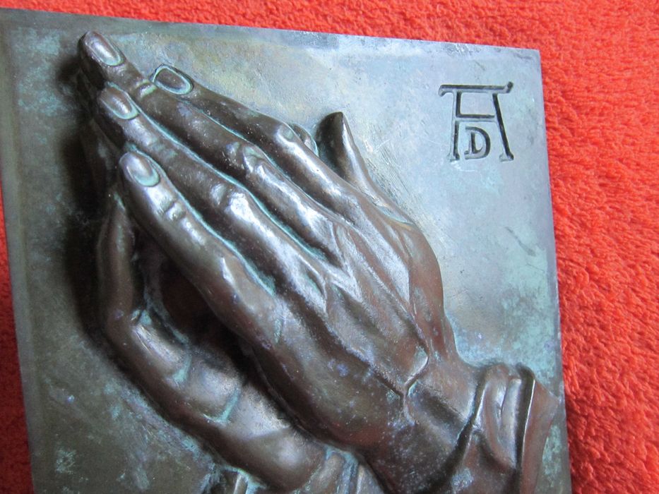 cadou deosebit Albrecht Durer Maini Germania 1960 bronz masiv