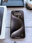 iPhone 15 Pro max Blue Titanium, la cutie cu accesorii