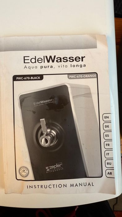 Vând  Purificator apă Zepter  Edel Wasser