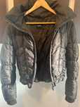 Max Mara Weekend geaca cu gluga fas/ puf bomber grosuta de iarna