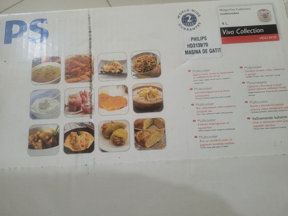 Multicooker Philips HD3139/70, 980 W, Capacitate 4 l, 7 Programe autom