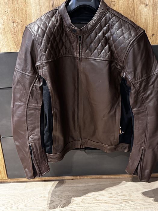 Geaca moto piele maro