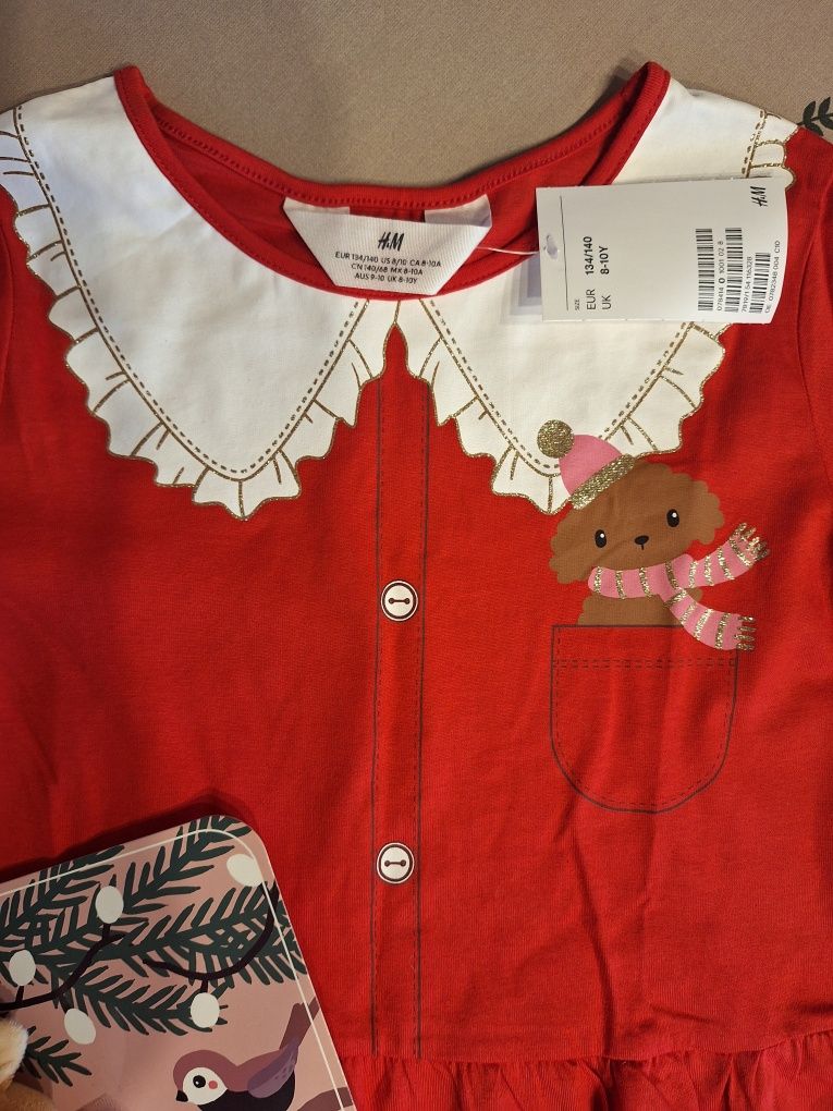 Коледна рокля и диадема H&M 8-10/134-140